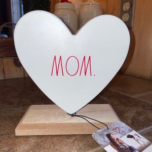 Rae Dunn “Mom” Metal Heart